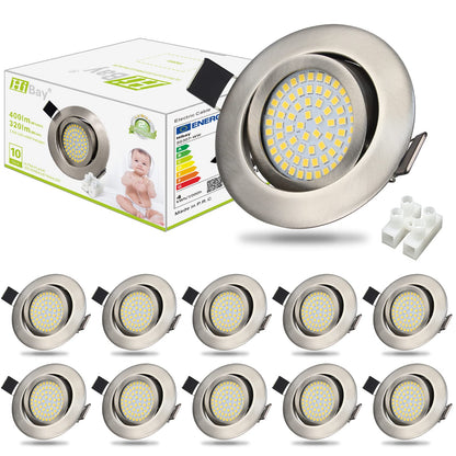 HiBay LED Einbaustrahler Ultra Flach 3,5W – Bild 11 #Neutralweiß 4500K #10er Set