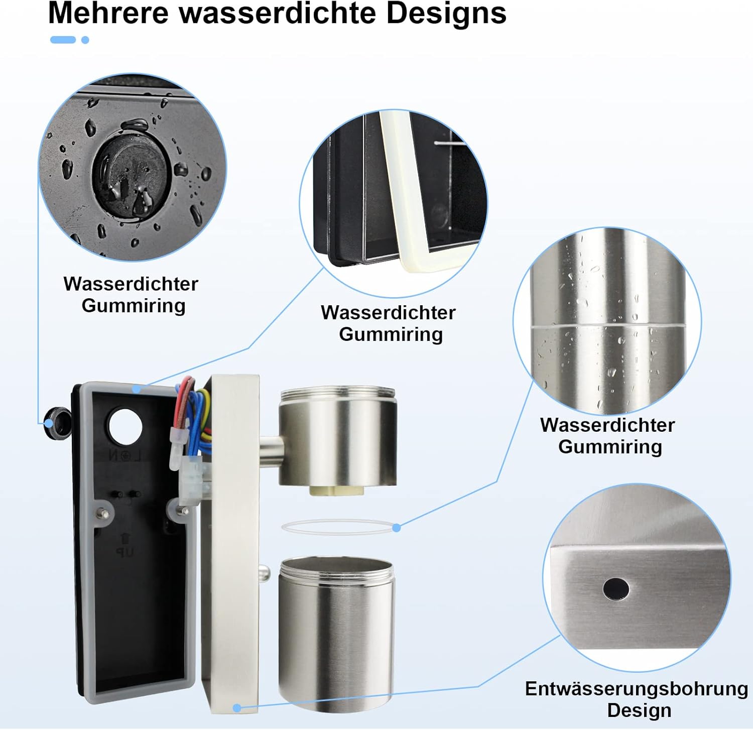 Allesgute Außenwandleuchte Edelstahl – Bild 5