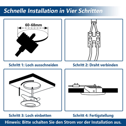 HiBay LED Einbaustrahler 7W IP44 Ultra Flach – Bild 16 #Weiß