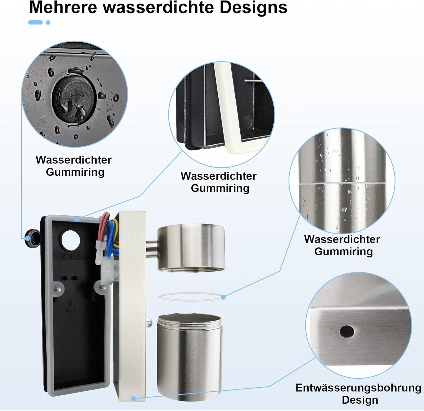 Allesgute Außenwandleuchte Edelstahl – Bild 5