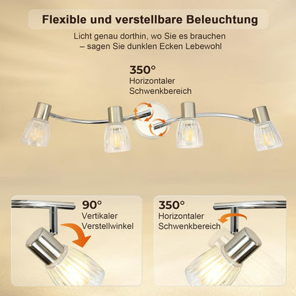 Unikcst Streifenglas Chrom 4 Flammig – Bild 6 #4 Flammig