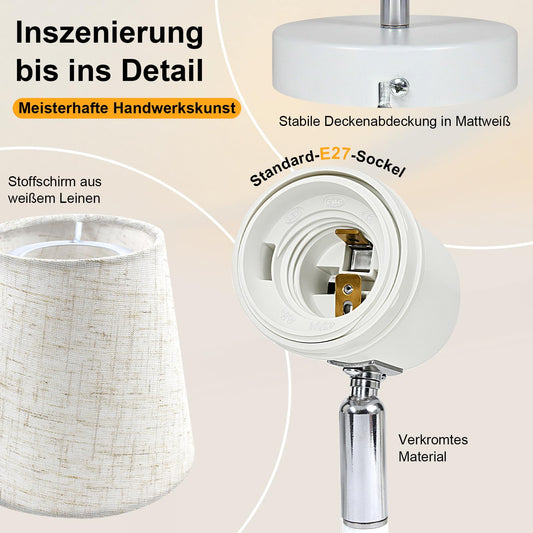 Unikcst Deckenstrahler Leinen 1 Flammig – Bild 2 #1 Flammig