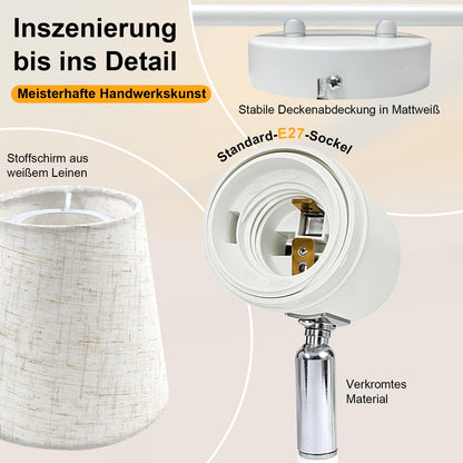 Unikcst Deckenstrahler Leinen 2 Flammig – Bild 2 #2 Flammig