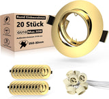 GU10 Einbaurahmen Rund Matt Weiß – Bild 11 #Matt Weiß