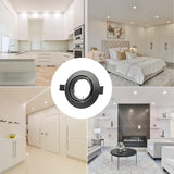 GU10 Einbaurahmen Rund Matt Schwarz – Bild 6 #Matt Schwarz