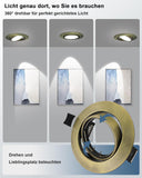 GU10 Einbaurahmen Rund Antik-Messing – Bild 5 #Gold – Antik-Messing