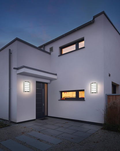 HiBay Außenwandleuchte E27 IP4 – Bild 7 #Edelstahl Gebürstet