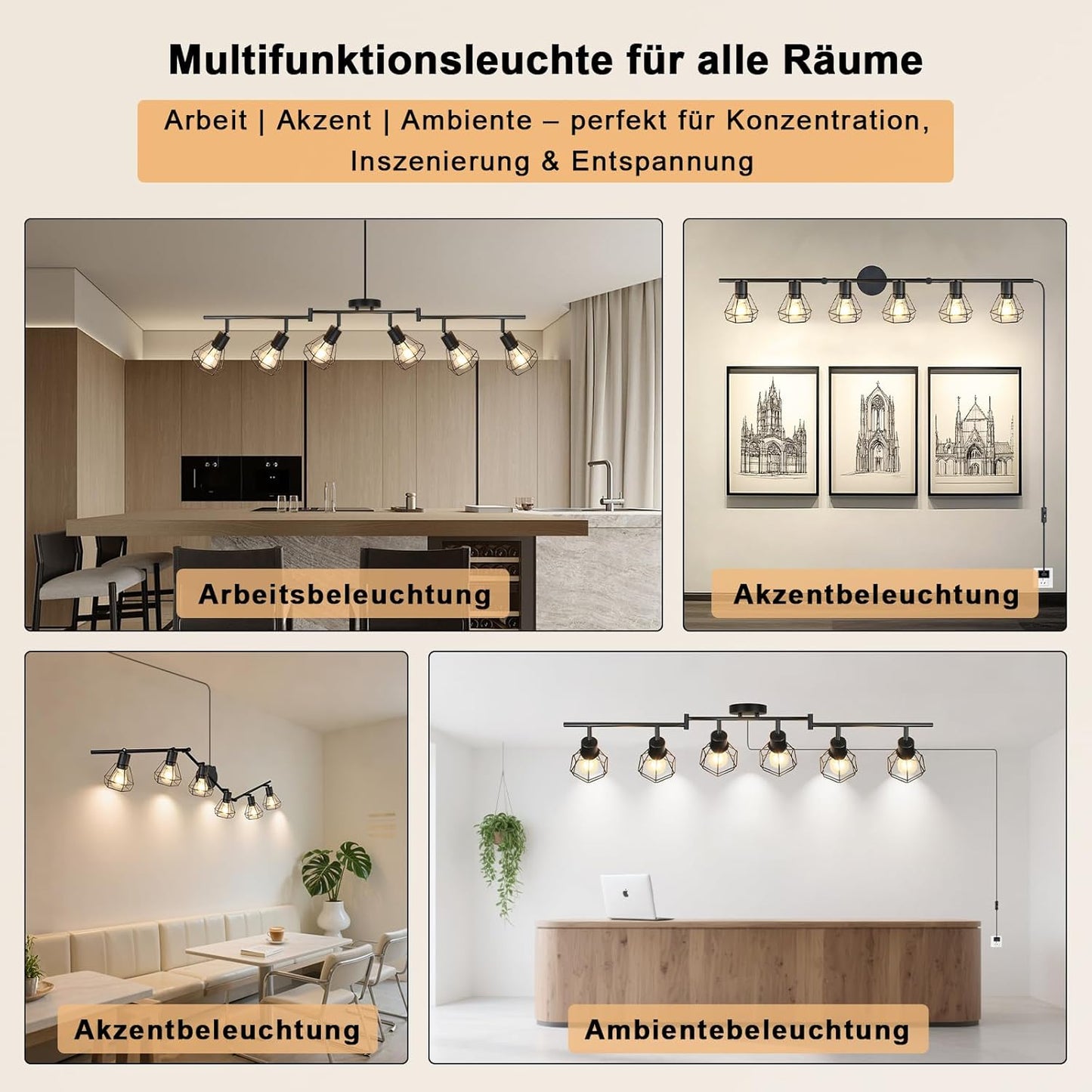 HiBay Stecker-Strahler 6 Flammig – Bild 6 #6 Flammig