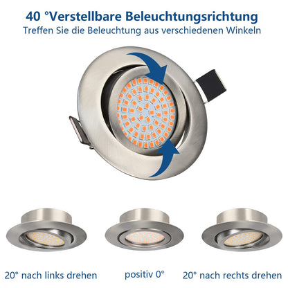 HiBay LED Einbaustrahler Ultra Flach 3,5W – Bild 4 #Warmweiß 3000K