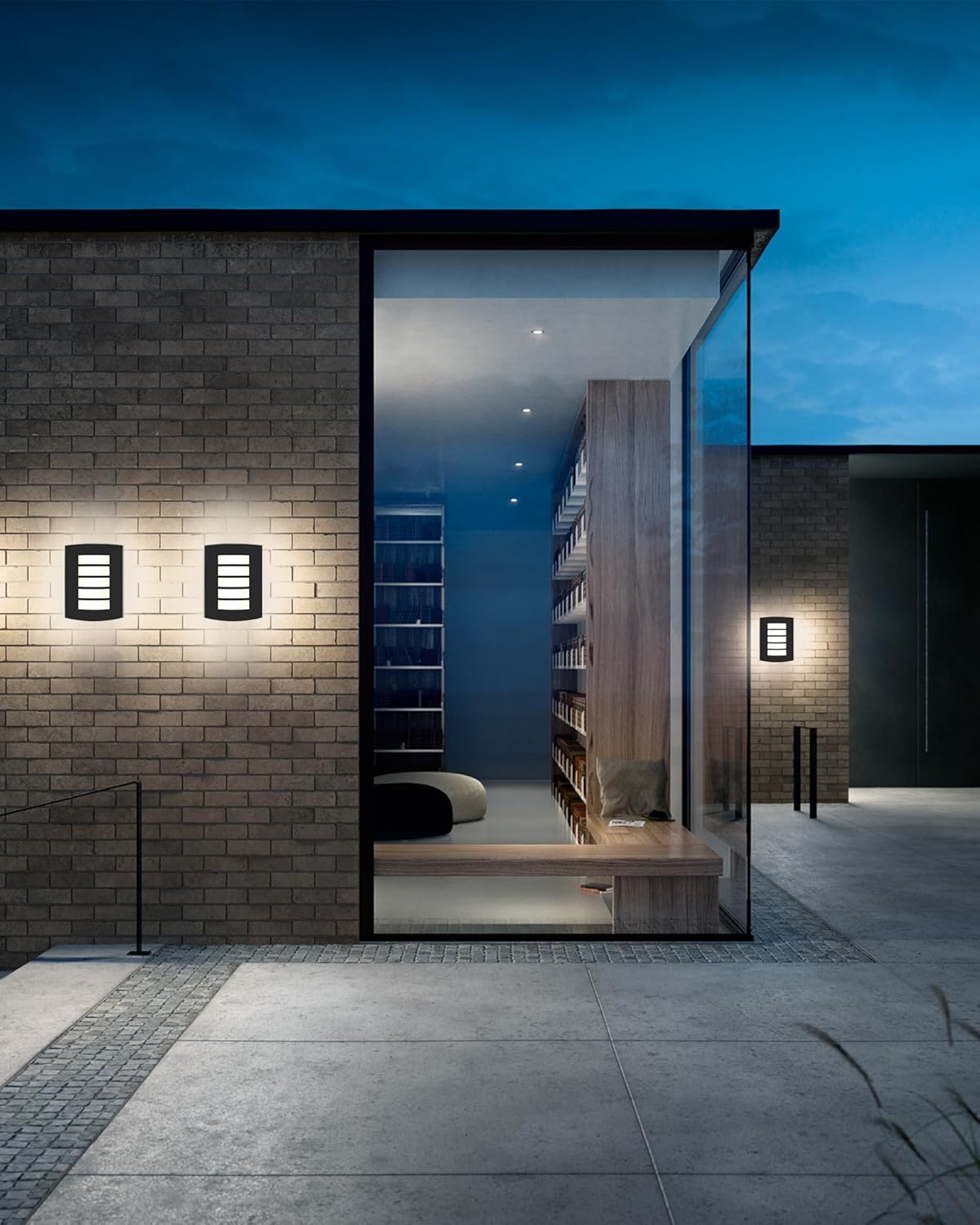 HiBay Außenwandleuchte E27 IP4 – Bild 7 #Schwarz Matt