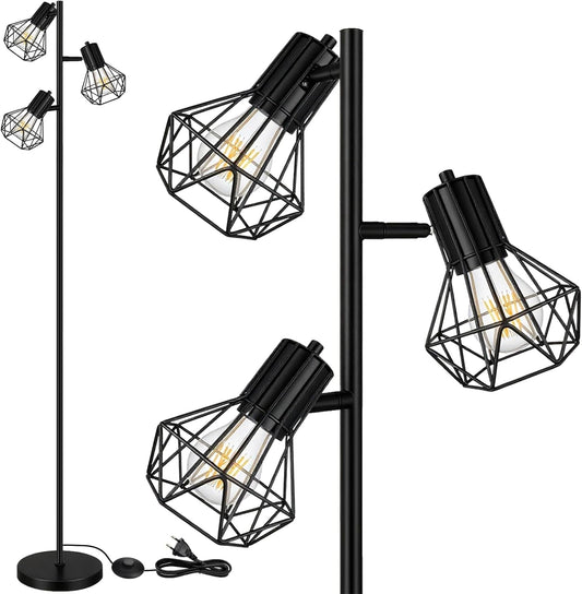 HiBay Stehlampe 3 Flammig Industrial – Bild 1