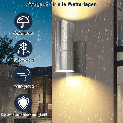 HiBay Außenwandleuchte Edelstahl – Bild 3