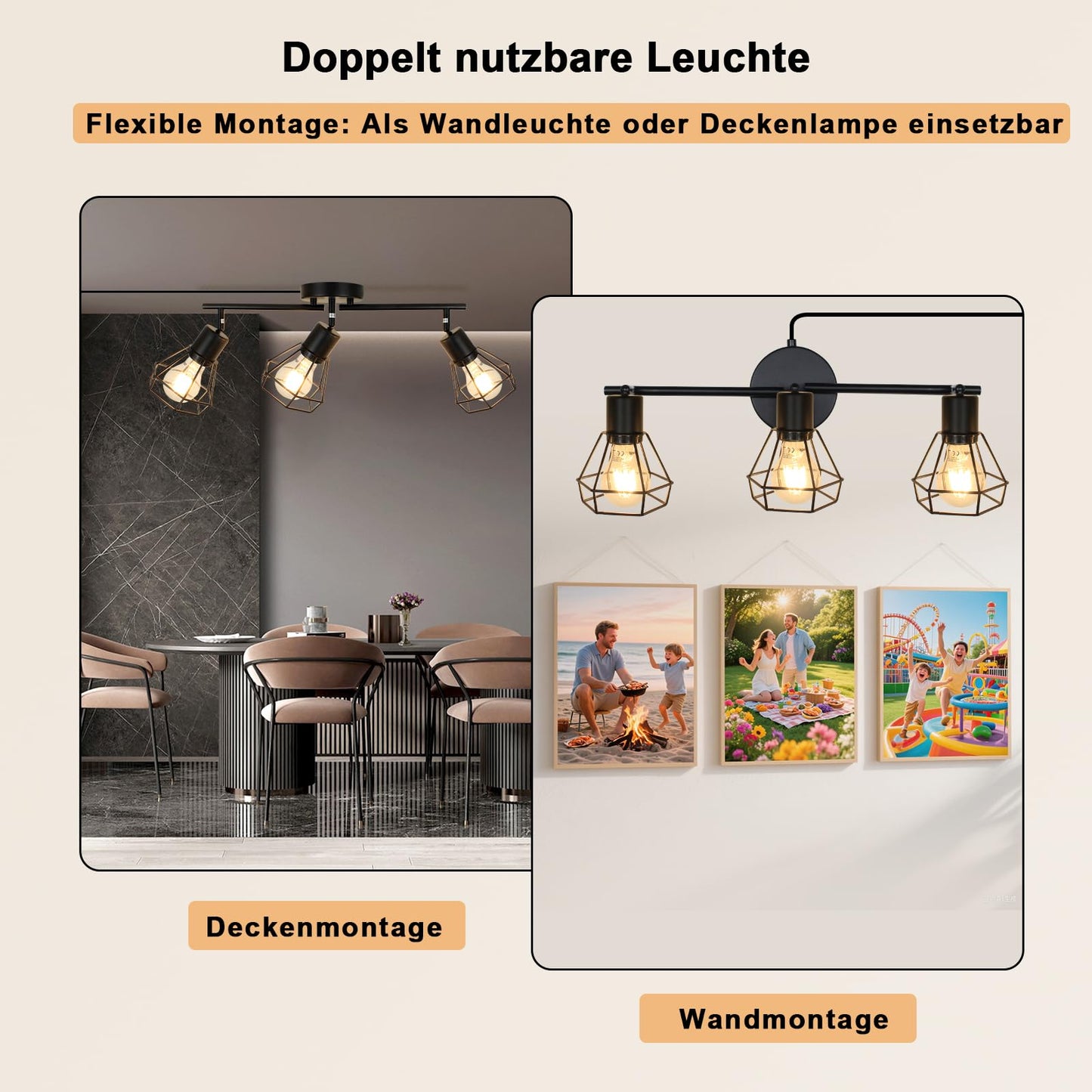 HiBay Stecker-Strahler 3 Flammig – Bild 6 #3 Flammig