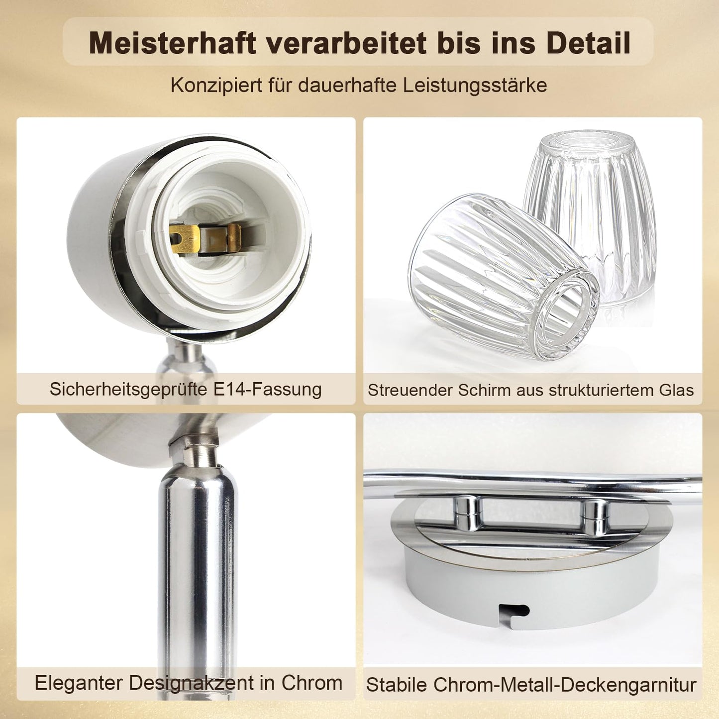Unikcst Streifenglas Chrom 2 Flammig – Bild 4 #2 Flammig