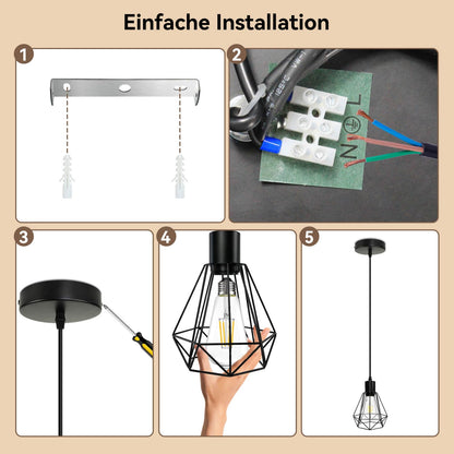 HiBay Pendelleuchte Diamant 1er Einzeln – Bild 6 #1er Einzeln