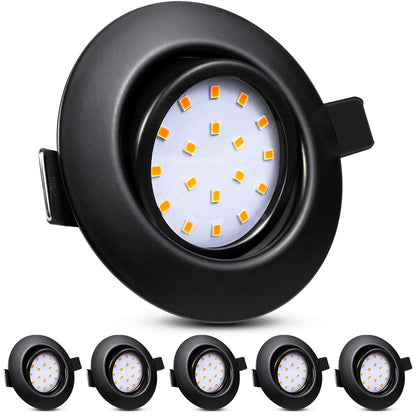 Wondlumi 6er LED Einbaustrahle – WW #Warmweiß 3000K