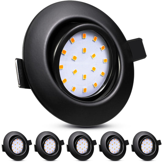 Wondlumi 6er LED Einbaustrahle – WW #Warmweiß 3000K