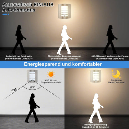 Kaihui Außenwandleuchte mit Be – Bild 2 #Edelstahl Gebürstet