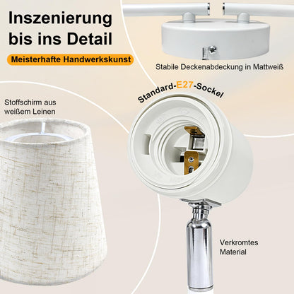 Unikcst Deckenstrahler Leinen 4 Flammig – Bild 2 #4 Flammig