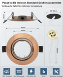 GU10 Einbaurahmen Rund Antikkupfer – Bild 3 #Kupfer - Antikkupfer