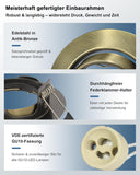 GU10 Einbaurahmen Rund Antik-Messing – Bild 2 #Gold – Antik-Messing