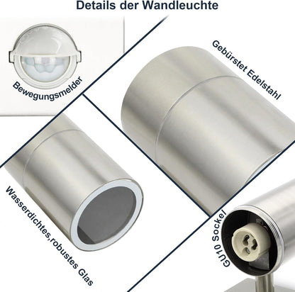 HiBay Außenwandleuchte Edelstahl – Bild 4