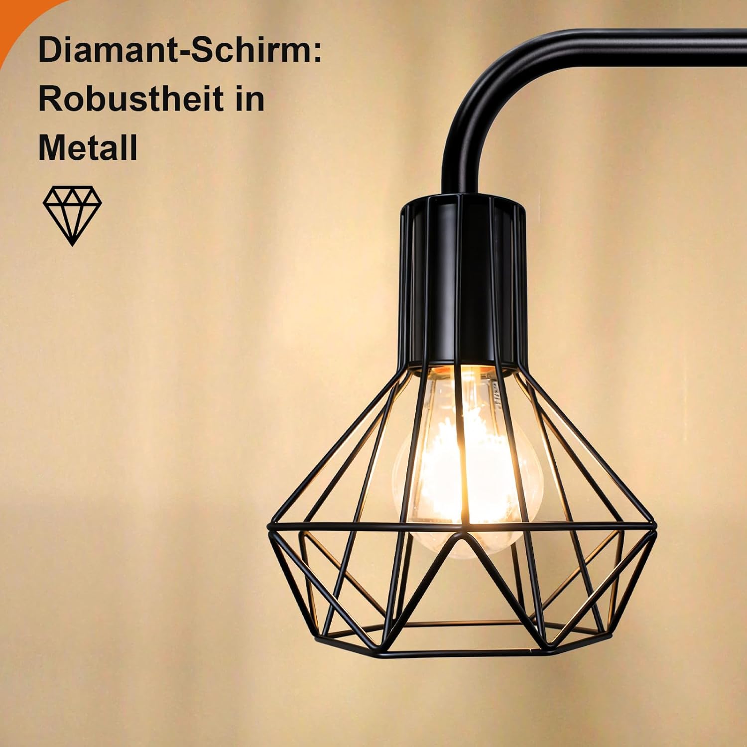 HiBay Stehlampe 1 Flammig Industrial – Bild 2