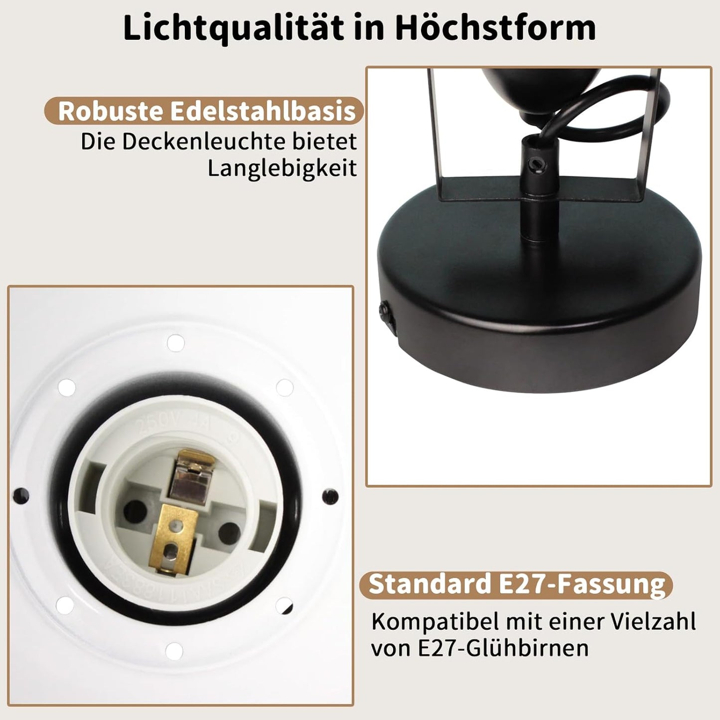 HiBay Horn-Schirm 1 Flammig – Bild 3 #1 Flammig