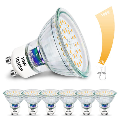 Unikcst GU10 LED 10W Dimmbar – Bild 1 #Warmweiß 3000K #6er Set