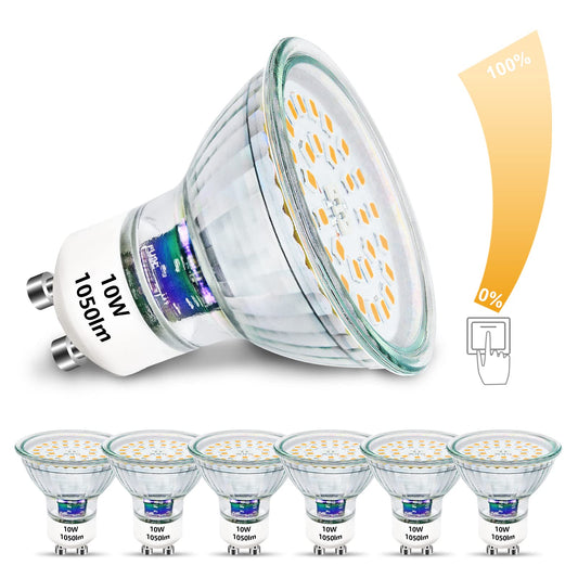 Unikcst GU10 LED 10W Dimmbar – Bild 1 #Warmweiß 3000K #6er Set