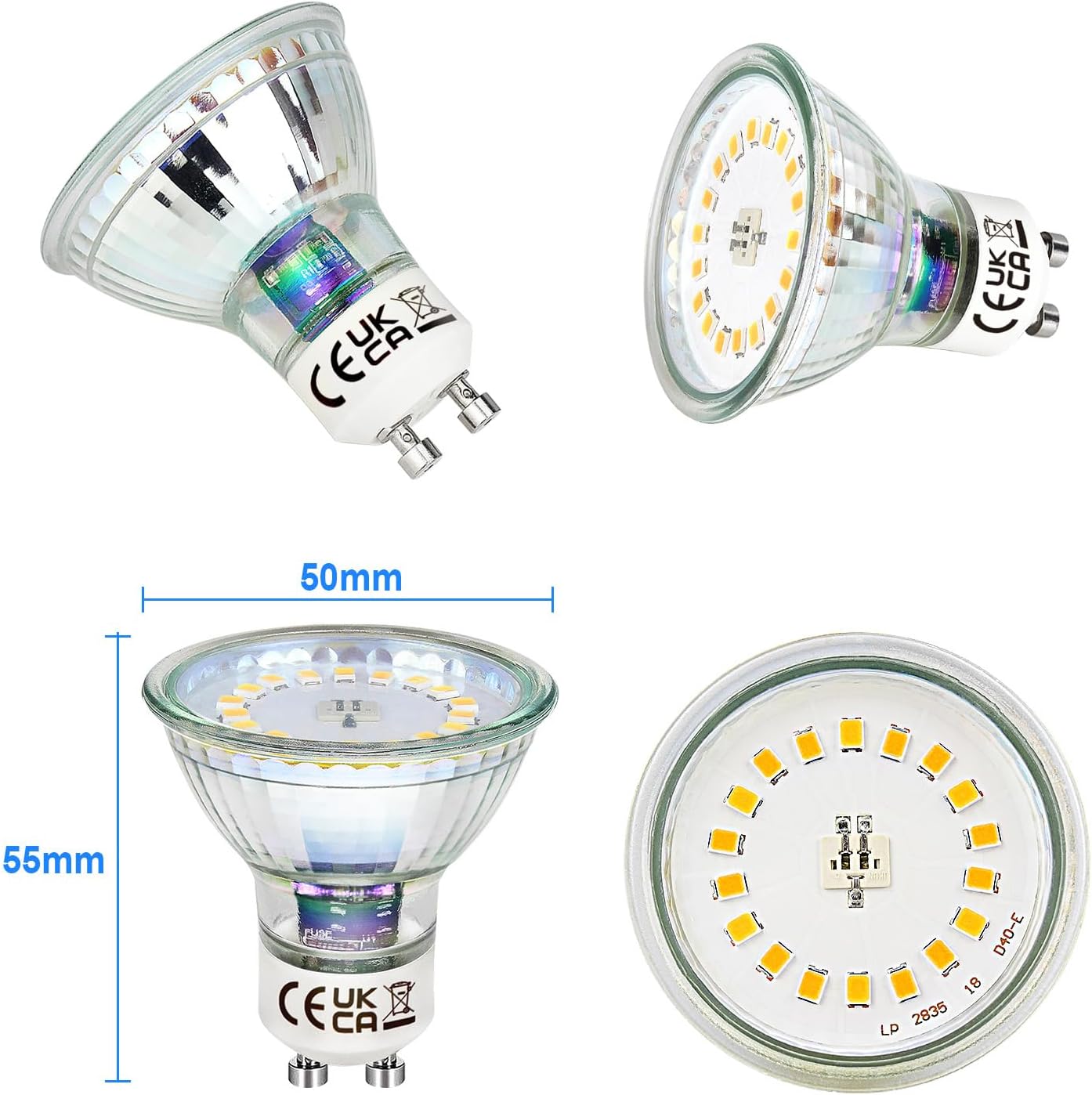 HiBay LED Einbaustrahler Set GU10 Rund 5W – Bild 16