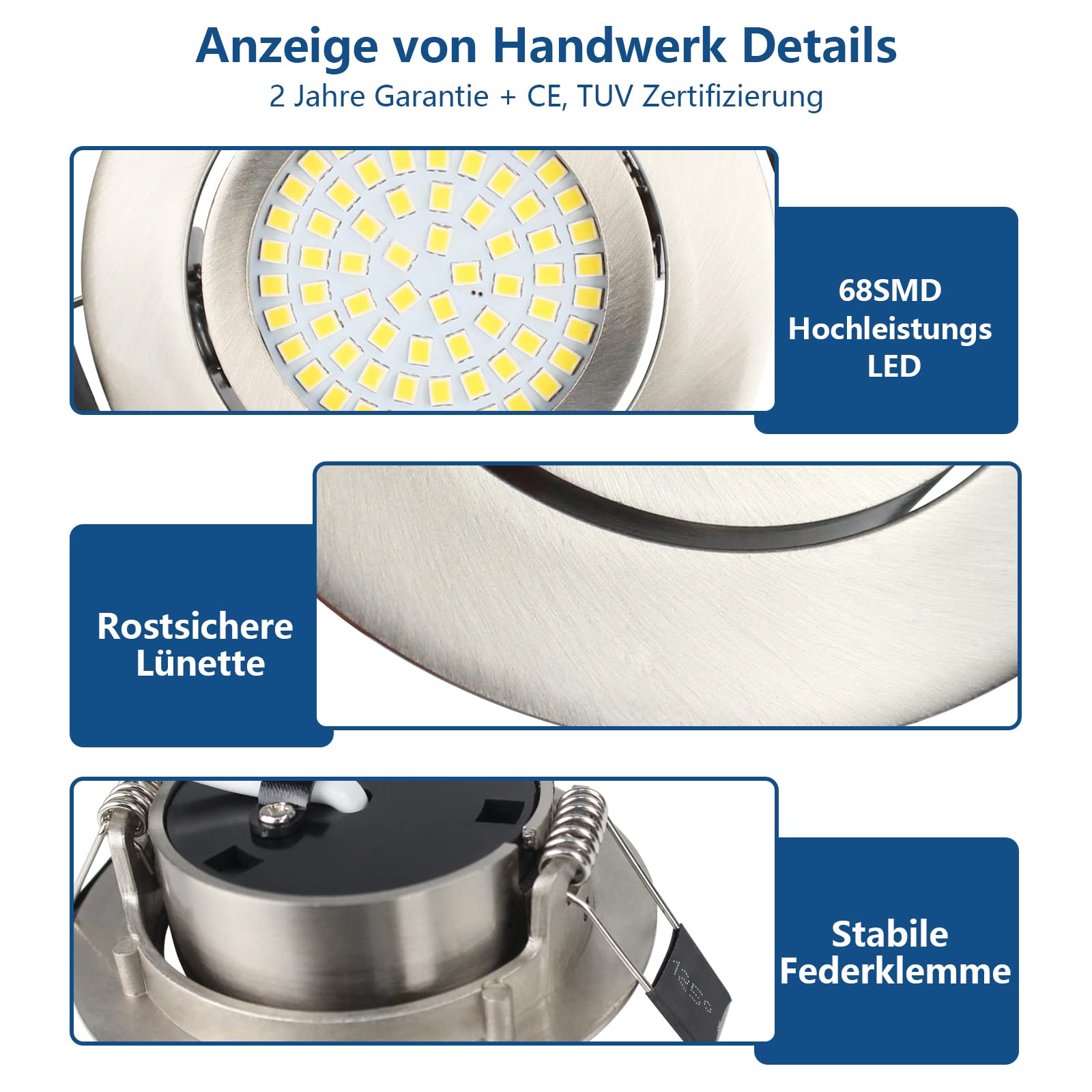HiBay LED Einbaustrahler Ultra Flach 3,5W – Bild 13 #Neutralweiß 4500K