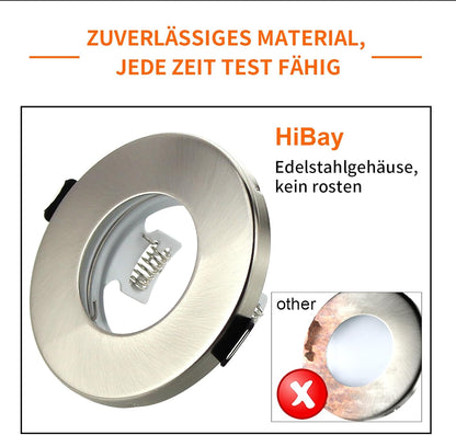 HiBay LED Einbaustrahler Set IP44 GU10 Bad 5W – Bild 3