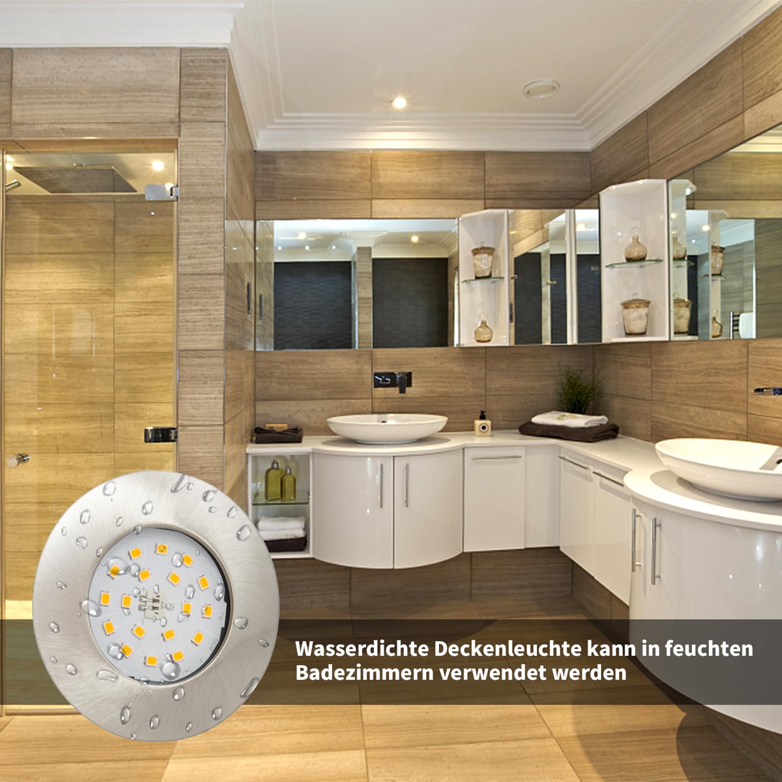 Wondlumi 6er LED Einbaustrahle – WW
