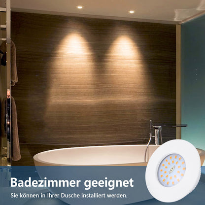 HiBay LED Einbaustrahler 7W IP44 Ultra Flach – Bild 18 #Weiß #Warmweiß 3000K