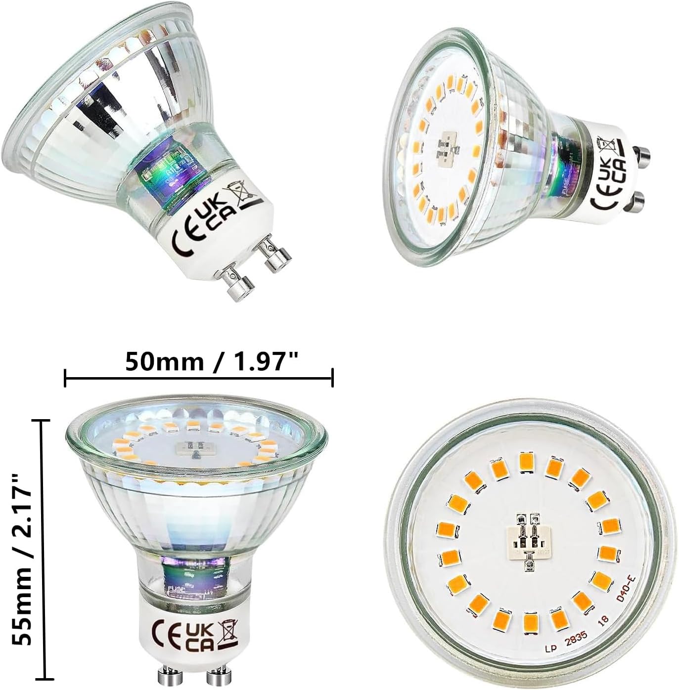 HiBay LED Einbaustrahler Set GU10 Schwenkbar 5W – Bild 3