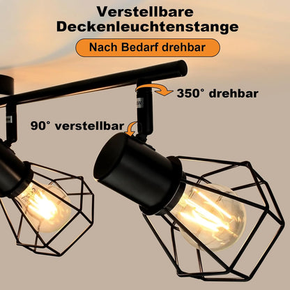 HiBay Diamant Schwarz 4 Flammig – Bild 5 #4 Flammig