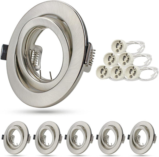 K7 GU10 Einbaurahmen 98mm – Bild 1 #Gebürsteter Edelstahl