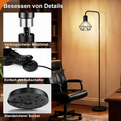 HiBay Stehlampe 1 Flammig Industrial – Bild 3