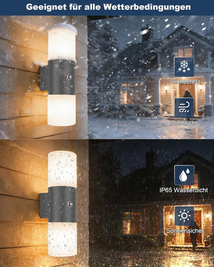 Allesgute Außenwandleuchte Anthrazit – Wetterfest IP65 #Anthrazit