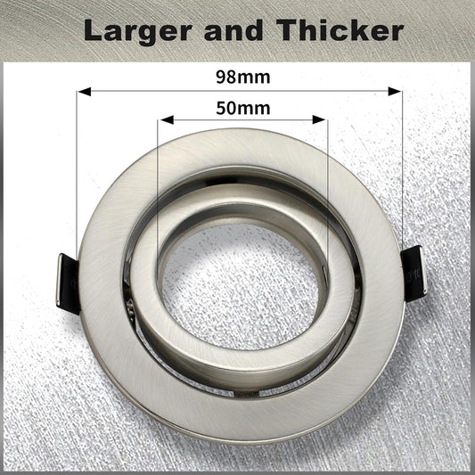 K7 GU10 Einbaurahmen 98mm – Bild 2 #Gebürsteter Edelstahl