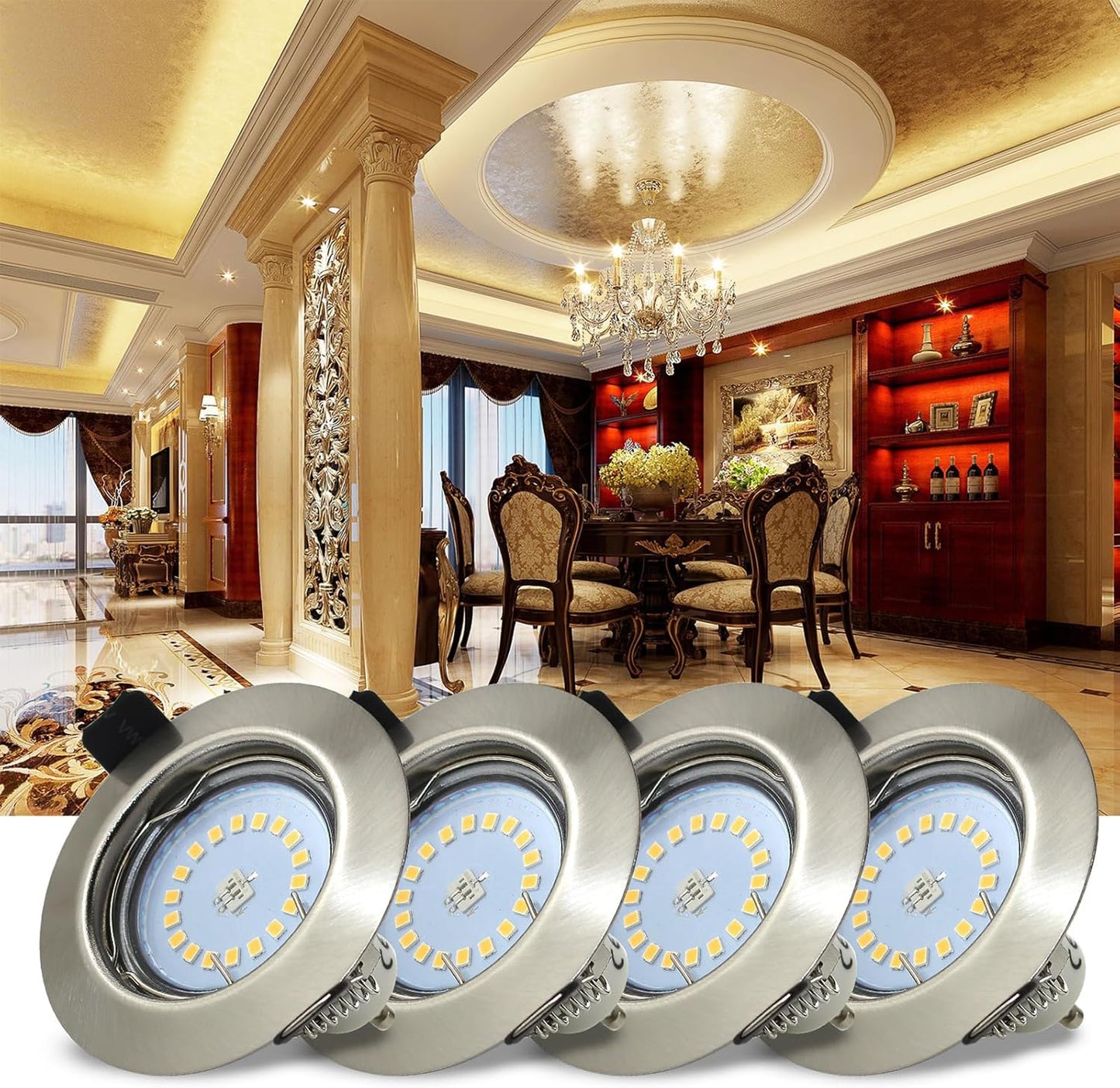 HiBay LED Einbaustrahler Set GU10 Rund 5W – Bild 7 #4er Set