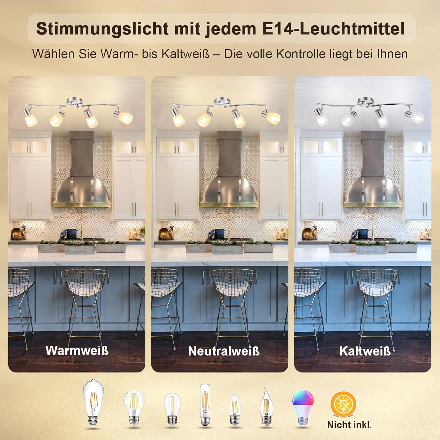 Unikcst Streifenglas Chrom 4 Flammig – Bild 4 #4 Flammig
