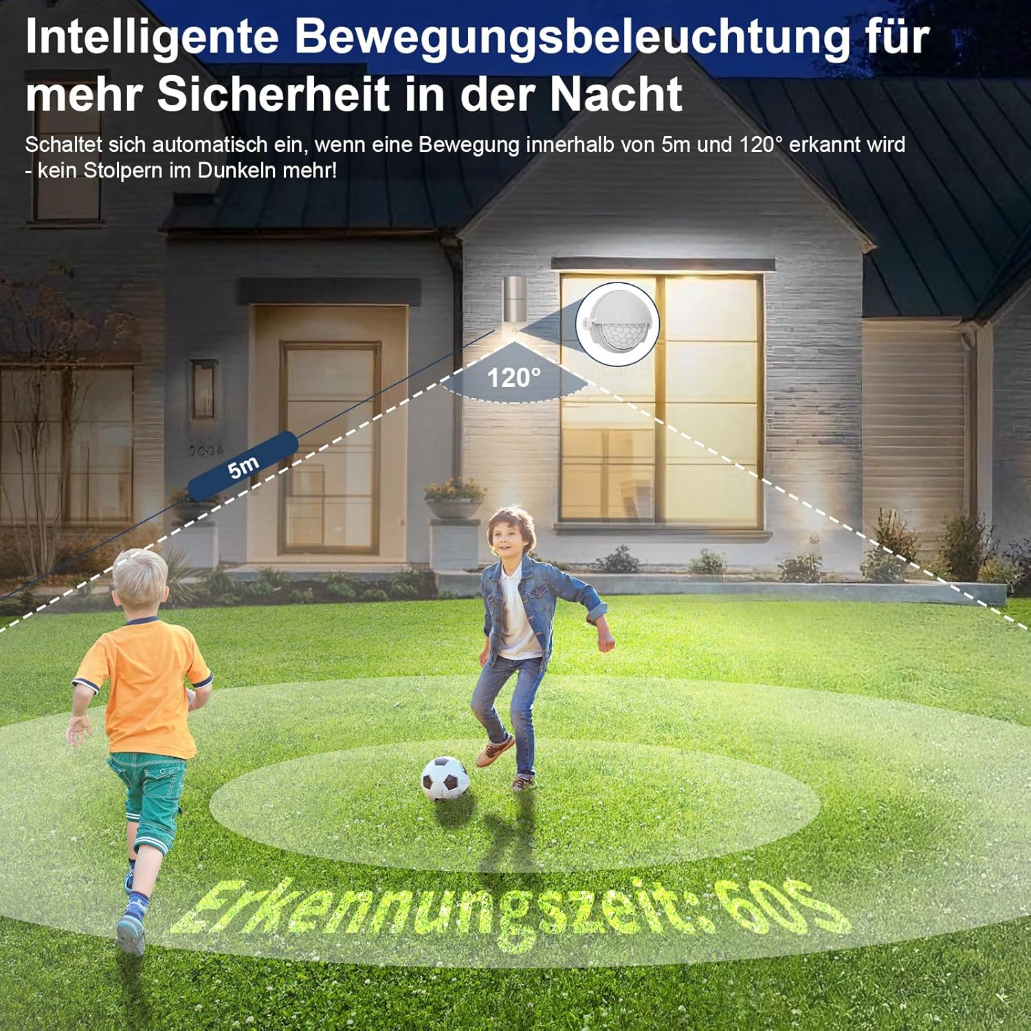 Allesgute Außenwandleuchte Edelstahl – Bild 3