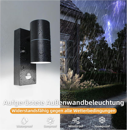 Unikcst Außenwandleuchte Schwarz Matt – Bild 3