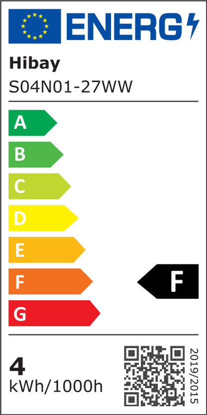 EU Energy Label – EPREL 1409924 – S04N01-27WW