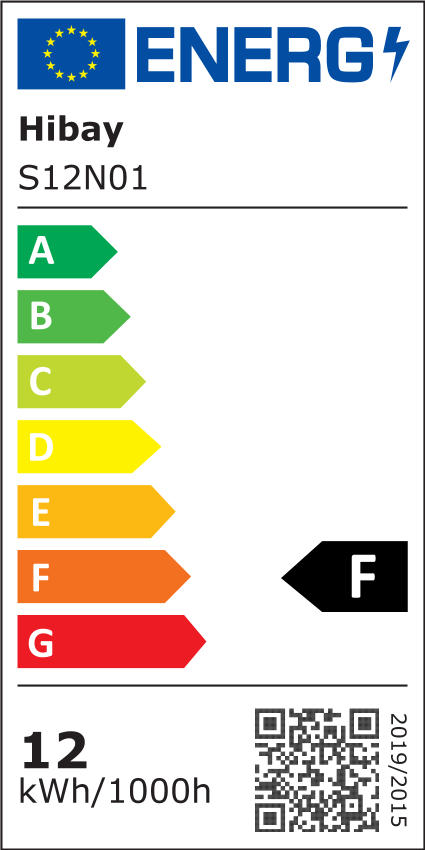 EU Energy Label – EPREL 982244 – S12N01