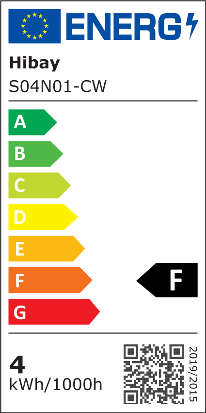 EU Energy Label – EPREL 990649 – S04N01-CW