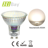 GU10 LED Glühbirne 4W Reflektor, 400lm, 120° , Warmweiß / Neutralweiß, 6 Stück