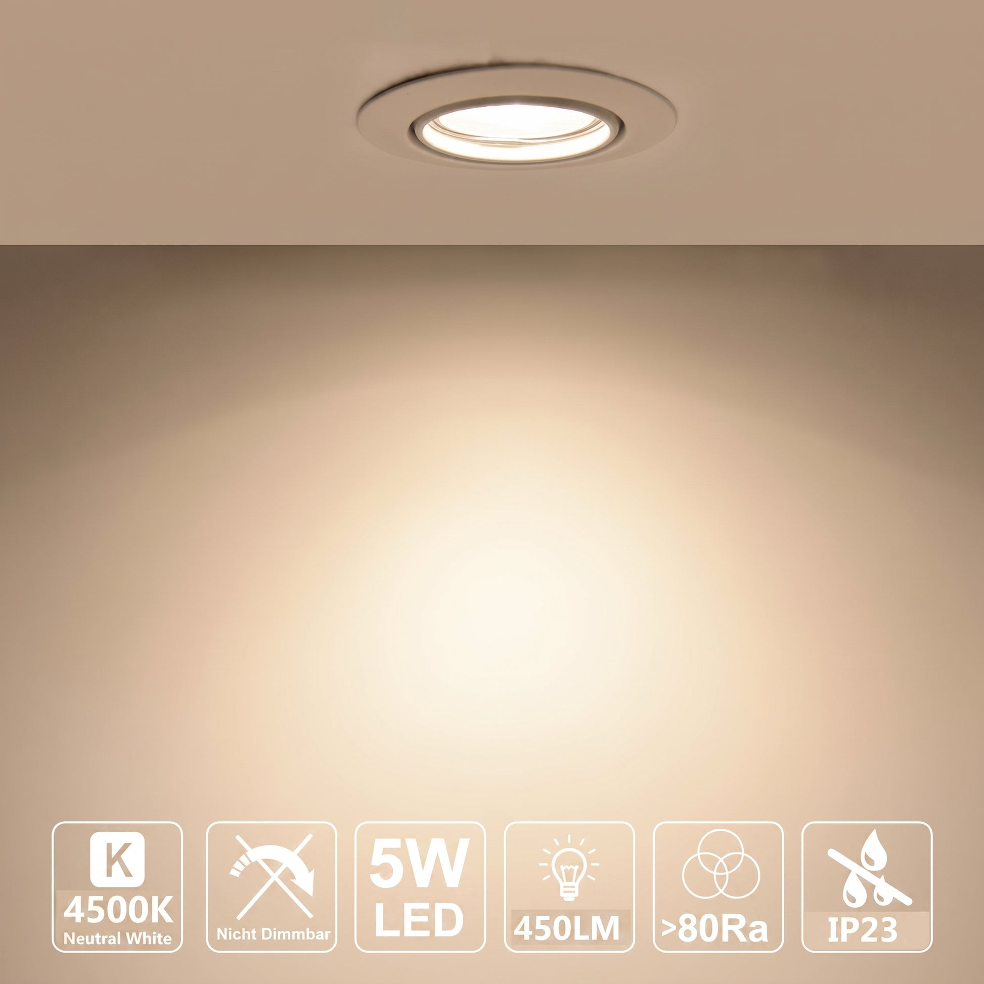 HiBay 8er Set Neutralweiß 4500K Lichtfarbe